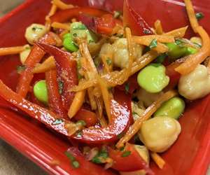 Edamame and Chickpea Side Salad